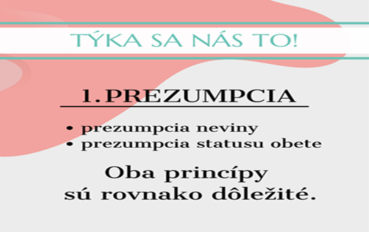 Plagát PREZUMPCIA STATUSU OBETE